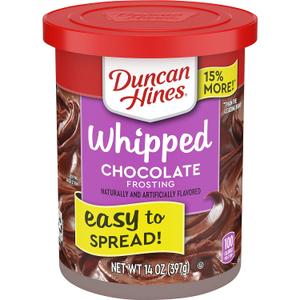 3 x Duncan Hines Whipped Chocolate Flavored Frosting, 14 oz. (BB: June 17, 2026)