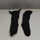 Closed Toe 15-20 mmHg Zipper Moderate Compression Leg Circulation Socks (Black, S/M)