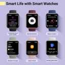 Smartwatch for Women, Compatible with Android & iPhone, 1.8'' Fitness Tracker Watch with Alexa, Call & Notification Alerts, Heart Rate & Sleep Monitor, 120 Sports Modes, Waterproof Watch for Women