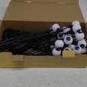 6 Pack Halloween Decorations Outdoor Solar Eyeball Lights, Purple and Orange Scary Eyeball Swaying Firefly Lights with 2 Modes, Waterproof Halloween Pathway Lights for Yard Garden Lawn Party Decor