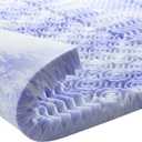 Dreamsmith 3 Inch 7-Zone Queen Memory Foam Mattress Topper, Gel Infused Foam Mattress Topper for Pressure Relief, Made with CertiPUR-US Certified Foam, Queen Size Bed Topper