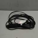 GE 3-Outlet Flat Extension Cord 15 Ft Grounded Extension Cord with Multiple Outlets 3 Prong Outlet Extender Flat Plug Indoor Power Strip 16 Gauge UL Listed Black, 56987