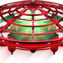 Force1 Scoot Hand Operated Drone for Kids or Adults - Hands Free Motion Sensor Mini Drones, Easy LED Indoor Rechargeable UFO Toy Flying Orb Ball Drone Toys for Boys and Girls (Red)
