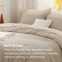 Bedsure Queen Comforter Set, Sand Soft Prewashed Bedding for All Seasons, 3 Pieces GentleSoft™ Bed Set, 1 Lightweight Comforter (90"x90") and 2 Pillowcases (20"x26")