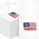 Funrous 100 Pcs 250 Year Anniversary Napkins Rustic American Flag Disposable Cocktail Napkins 1776-2026 250th Birthday Patriotic Hand Towel for 4th of July Independence Day Party Supplies (Fashion)