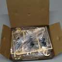 Stocking Hangers for Mantel,4 Pcs 2 in 1 Adjustable Fireplace Christmas Stocking Holder,No-Drill, Easy to Install Garland Hanger for Christmas Decorations,Fits 0.1-3.5Mantles (Gold, 4)