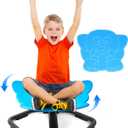 TERRAMUS Elephant Swivel Chair for Kids, 360 Spinning Seat, Toddler Sit and Spin Wobble Chair, Sensory Balance Toys, Autism ADHD Chairs, Play Equipment Relief Motion Sickness for Boys Girls (Blue)
