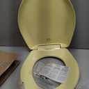 Bemis Classic Colors Slow Close Toilet Seat, Easy Clean Hinges and Durable Plastic Seat, Made in USA, Round, Yellow