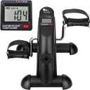 Mini Exercise Bike, Himalaya Under Desk Bike Pedal Exerciser Portable Foot Cycle Arm & Leg Peddler Machine with LCD Screen Displays