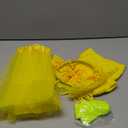 Joizomou Girls 80s Outfit Costume Accessories 7pcs 70s 1980s 90s Costumes (Yellow)