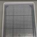 WUWEOT 2 Pack Large Rabbit Litter Box, Shallow Bunny Restroom Litter Tray, Small Animals Litter Pan Toilet Potty Trainer with Grate for Rabbit Hamster Ferret Rats Guinea Pigs Hedgehog Chinchillas