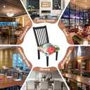 Stretch Dining Chair Seat Covers Set of 6,Dining Chair Slipcovers, Floral Printed Chair Covers,Soft Fabric Washable Upholstered Chair Seat Protector, No Rear Covers for Home Kitchen Dining Room (Summer Flowers B)