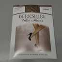 Berkshire 4413 Women's Ultra Sheer Non-Control Top Pantyhose with Sandalfoot Toe Made in USA Nylon & Cotton Blend