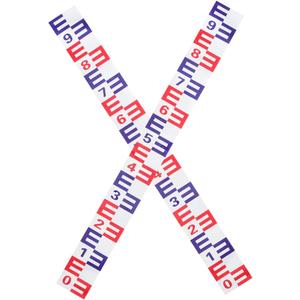 Cabilock 39.37In Reflective Water Level Gauge Sticker 2-Pack Self-Adhesive Water Level Indicator for Pool Pond Tank Measurement