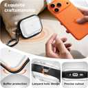 2 x for Airpods Pro 3 Case Clear, Soft TPU Transparent Anti-Yellowing for Apple AirPods Pro 3rd Generation (2025) Case Cover for Men & Women with Keychain, Military-Grade Shockproof, Clear+Black