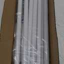 Curtain Rods for Windows 66-120 Inch, 5/8" White Stainless Steel Small Curtain Rods for Bedroom, Living Room, Kitchen, Farmhouse, Outdoor (30"-124")