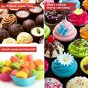 Sunnyray 600 Count Floral Mini Cupcake Liners for Baking Watercolor Flower Small Cupcake Liners Wrappers Tea Party Baking Paper for Shower Wedding Bridal Showers Birthday Party Decoration