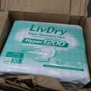 LivDry High Absorbency Pad Insert for Incontinence Briefs and Adult Diapers, Women and Men, Hyper 1200 (30 Count)