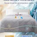 ZonLi Cooling Blanket for Hot Sleepers, 60"x80" Twin Size, Q-Max 0.5 Lightweight Cool Touch Breathable Summer Blanket for Night Sweats, All-Season Cold Blankets, Mist Gray