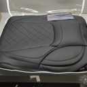 Tacoma Seat Covers Full Set 2016-2023, Leather Pickup Truck Seat Covers with Lumbar Support Custom Fit for Toyota Tacoma Double/Crew Cab SR SR5 TRD Sport TRD Off-Road TRD Pro(Black)