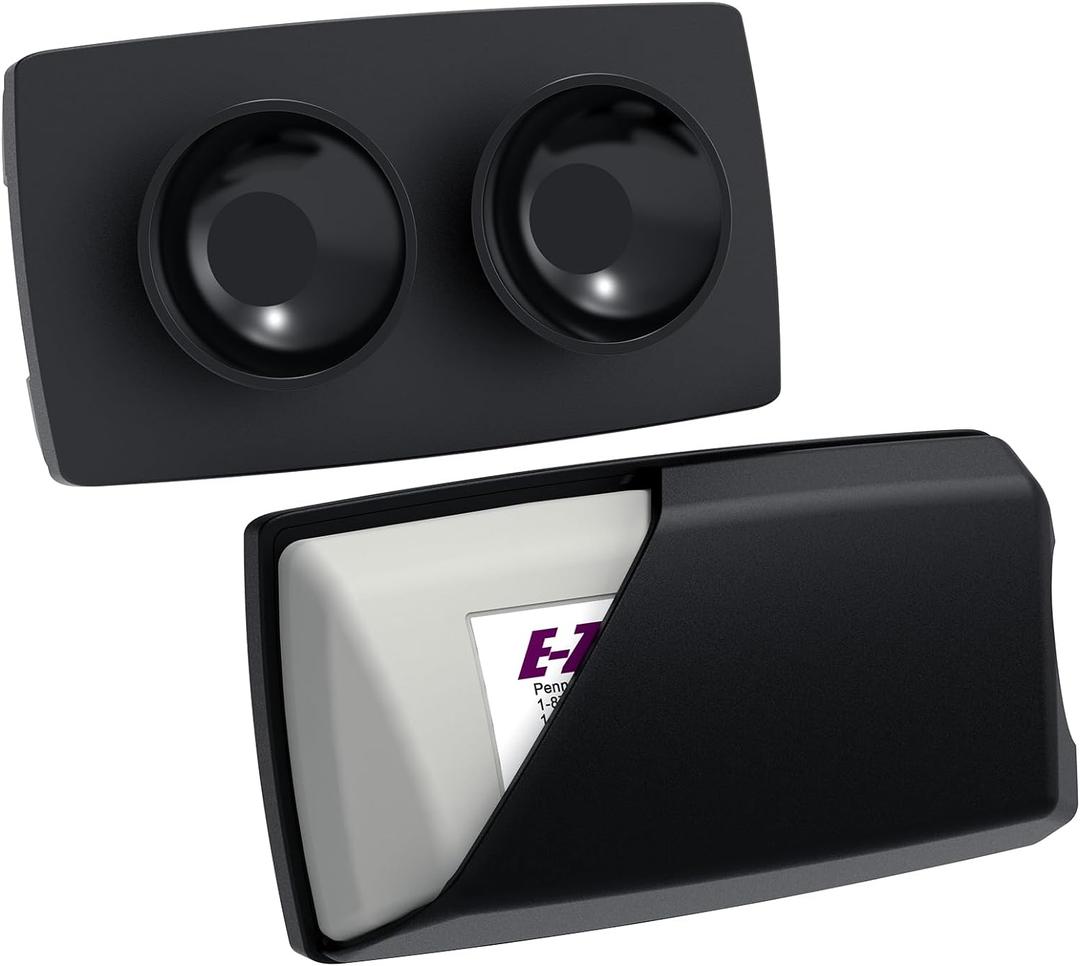 Zeyitian EZ Pass Holder with Super Strong Suction Cups for Windshield. Ezpass Holder Toll Pass Transponder iPass Holder (Black, 1pack)