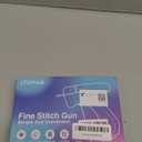 Itopan Stitch Gun for Clothes, Tagging Gun for Clothing Quick Fixes - Price Tag Gun with 6 Fine Needle, 1000 Black Fasteners & 1000 White Fasteners DeepSkyBlue1+Coral