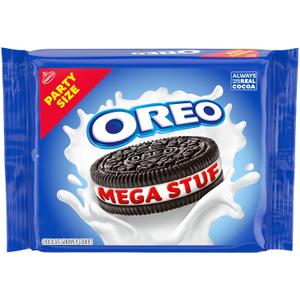2 x OREO Mega Stuf Chocolate Sandwich Cookies, Party Size, 1 lb 9.35 oz (EXP 04/02/26)