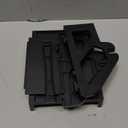 MUNBYN Label Holder for Rolls and Fan-Fold Labels, Thermal Sticker Roll Holder for Desktop Thermal Printer Shipping Supplies Industrial Paper, Black (Black)