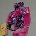 BEAUTYZOO Dog Harness Collar and Leash Set, No Pull Step in Pet Harness for Medium Sized Dogs, Adjustable No Escape Puppy Vest Harnesses Outdoor Walking Running, Soft Reflective Vest, Hot Pink M