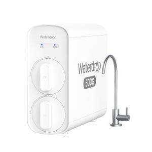 Waterdrop G5P500 Reverse Osmosis Water Filter, NSF/ANSI 58 & 372 Certified, 7 Stage Reverse Osmosis System, 500G RO Water Filtration System, 2:1 Pure to Drain, Reduces TDS PFAS, BPA Free
