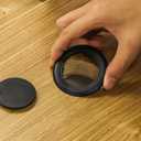 4 x Savita 2 Sets Patio Table Umbrella Hole Rings and Caps, Plastic 2 Inch Patio Umbrella Hole Plug Insert Ring and Cap Set for Outdoor Activities Summer Garden Parties (Black, Transparent)