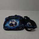 Bluboon Kids Backpack Boys Camo Bookbag Teens Elementary School Bag Daypack Travel Back Pack Middle school (Boy-football 2pcs)