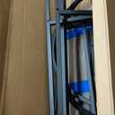 Yusong Bookshelf 4 Tier Arched Bookcase, 71.3" Tall Industrial Open Book Shelves for Living Room, Modern Freestanding Display Shelving Storage Rack Metal Frame, Office, Bedroom, Grey