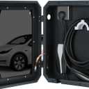 Wall Charger Station Box Compatible with Tesla Mobile Connector Indoor/Outdoor Cable Organizer Waterproof Dustproof (For Tesla Mobile Connector)