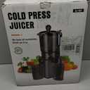 Juicer Machines with 5.8" Large Feed Chute, Cold Press Juicer for Whole Vegetables and Fruits 400W, Slow Masticating juicer Easy to Clean Juice Extractor Machine High Juice Yield (Titanium Gray)