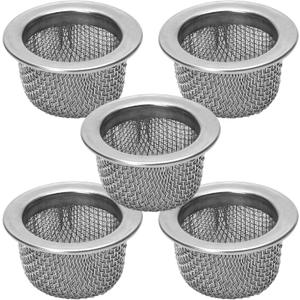 5 PCS Premium Double Filter Cocktail Smoker Screen Bowl Top Mesh Set - 1.3" Diameter, Stainless Steel, Washable, Permanent Jerky Screens for Cocktails and Whiskey (OD 1.3'', ID 0.97'')