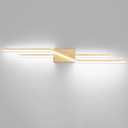 SOLFART Bathroom Lighting Fixtures Over Mirror Dimmable Bronze LED Vanity Lights for Bathroom 40 Inch Wall Lights