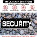 2 Pack (18"×6") Heavy Duty Security Officers Magnetic Signs For Vehicles Trucks, SUV and Cars, Rover, Patrol Security 18"×6" (2 Pack)(Black)