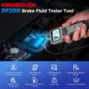 Brake Fluid Tester BF200,High Precision Car Brake Fluid Detector,Hydraulic Fluid/Liquid/Oil Moisture Analyzer with LCD Screen Audible Alarm,DOT3/DOT4/DOT5.1 Tester,Automotive Replacement Level Sensors