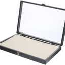 IMIKEYA Jewelry Display Box Lid Transparent Brooch and Pin Organizer for Desktop Storage of Earrings Bracelets and Badges Home Office