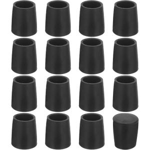 sourcing map 36Pcs Chair Leg Caps, Fit OD 8mm (1/3 Inch) Non-Marking PVC Chair Leg Tips Non-Slip Chair Leg Floor Protectors Round Table Covers End Caps for Furniture, Black