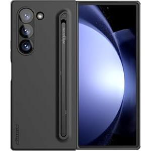 Nillkin for Samsung Galaxy Z Fold 5 Case with Writing Pen 【Upgrade Version】, Food Grade Liquid Silicone Protective Fold 5 S Pen Case Slim Thin Phone Cover for Galaxy Z Fold 5 5G, Black