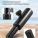 Speaker Stand Adapter 35mm to 25mm, Pair of Steel Speaker Pole Reducers, Fit 1 3/8" Stand to 1" Speaker Mount, Locking Knob Design
