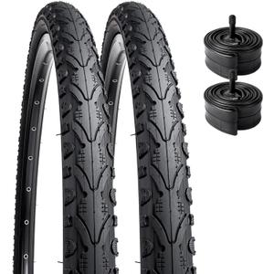 YUNSCM 2-PCS 16" Bike Tires 16x1.75/47-305 1.5mm Puncture Proof and 16" Heavy Duty Bike Tubes Schrader Valve Compatible with Kid/Stroller Bike 16 x 1.75 Bicycle Tires and Tubes (Y-837)