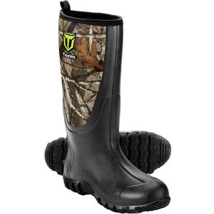 TIDEWE Rubber Boots for Men Multi-Season, Waterproof Rain Boots with Steel Shank, 6mm Neoprene Durable Rubber Outdoor Hunting Boots Size 8 (NEXT Camo)