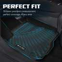 Floor Mats for 2012-2017 Toyota Camry (Include Hybrid) All Weather Protection TPE Rubber Full Set Automotive Floor Liners for 2017 Camry Hybrid Accessories, Odorless Anti-Slip, 1st & 2nd Row, Black