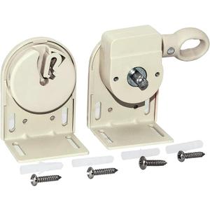 Universal Replacement Installation Accessories for Indoor/Outdoor Sunshade and Roller Blinds(Crodless Bracket) (Beige)