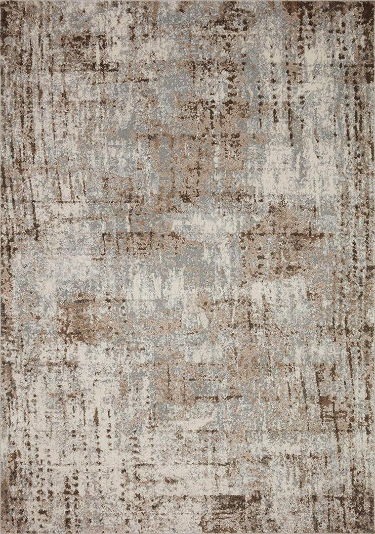 Loloi Austen Collection AUS-01 Natural/Mocha 5'-3" x 7'-7" Area Rug