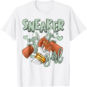 Girl Afro Seafoam Abundance 4s Matching Tee for Men Women T-Shirt M