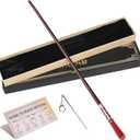 KingVows Magic Witch Wand Wizard Props for Kids Witchcraft Cosplay Accessories Sorcerer Collection with Gift Box (Ruby)